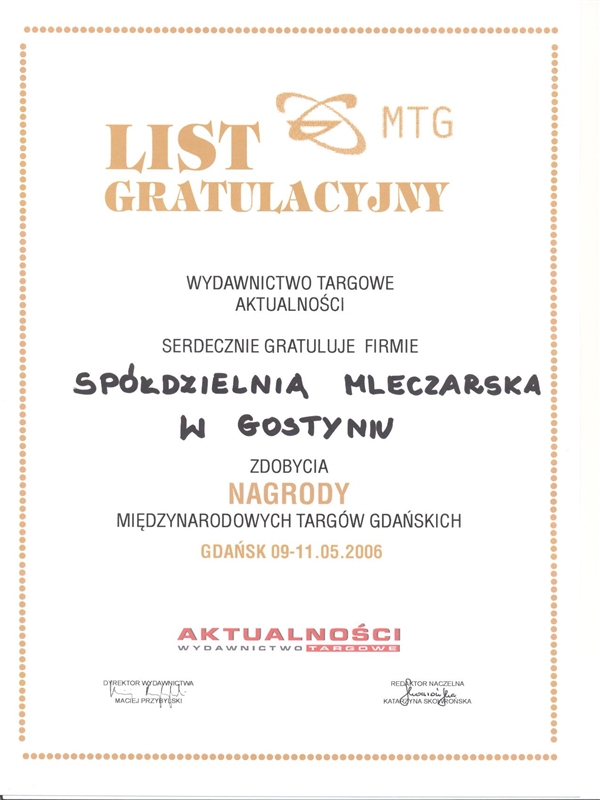 Nagroda MTGdanskie 2006