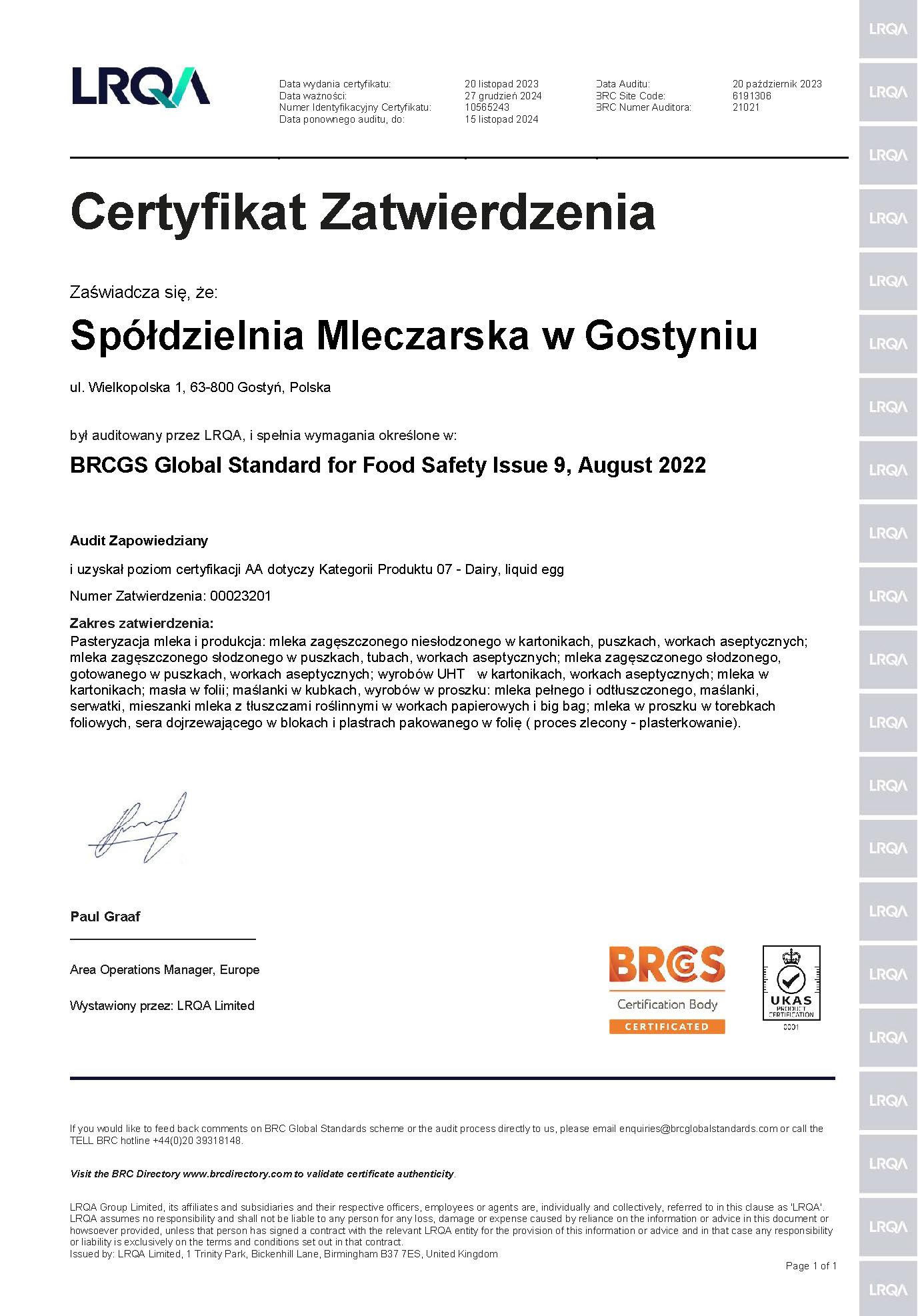 Certyfikat BRC ważny do 27.12.2024_PL