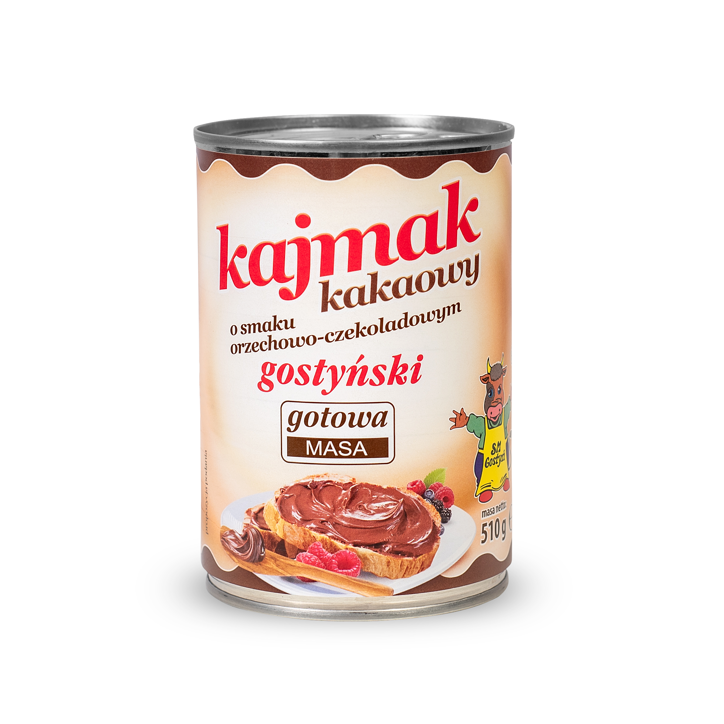 Kajmak kakaowy o&nbsp;smaku orzechowo-czekoladowym gotowa masa gostyńska 510g