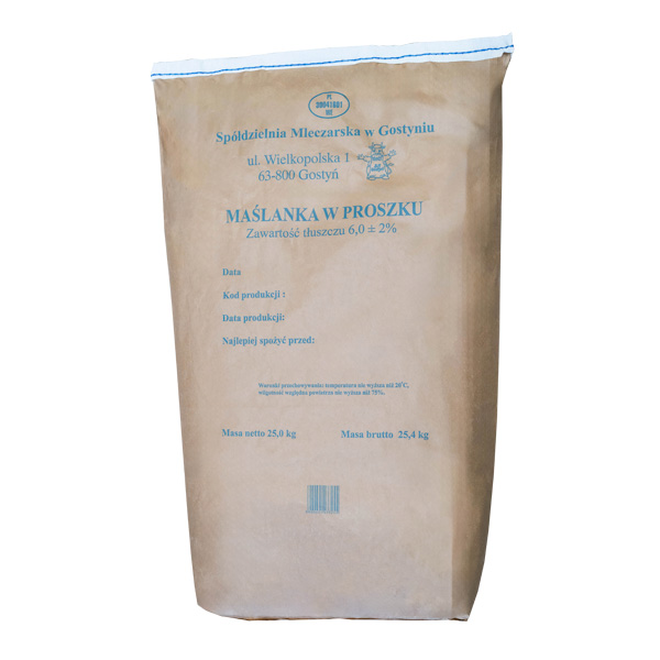 Buttermilk powder, 25 kg bag