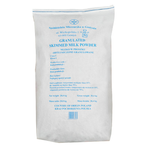 Granulated milk 20 kg bag