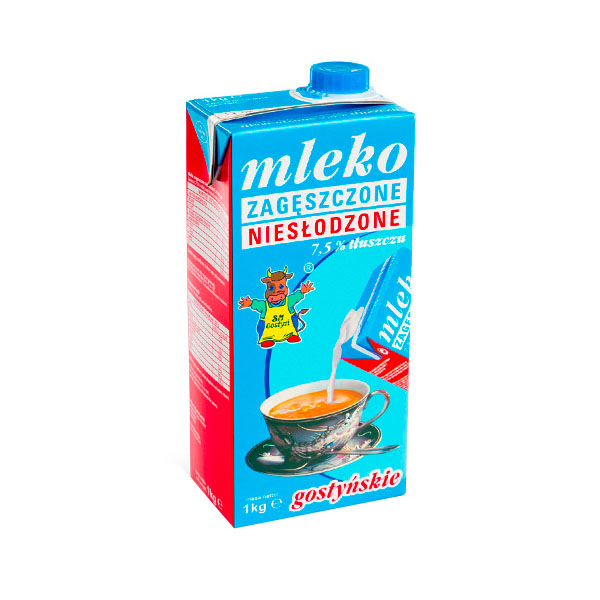 Unsweetened condensed milk<br> 7,5% fat 1kg