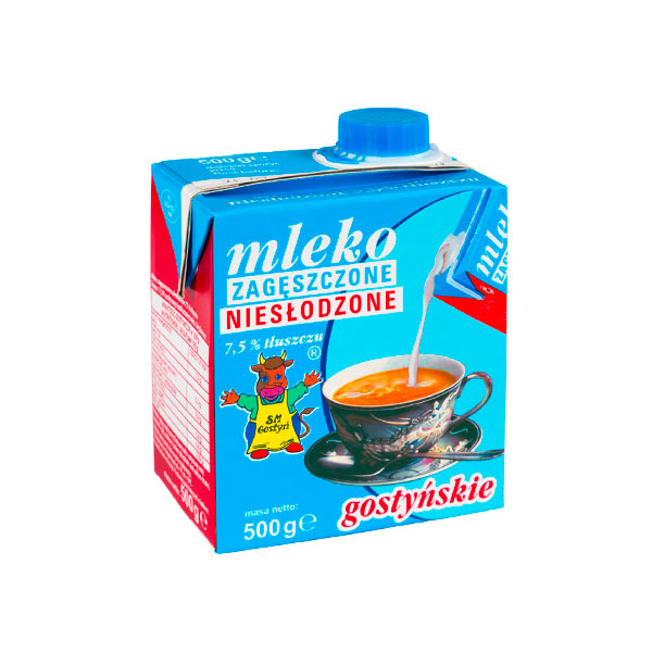 Unsweetened condensed milk<br> 7,5% fat 500g