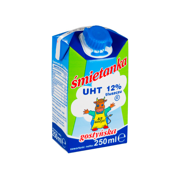 UHT cream<br> 12% fat 250ml